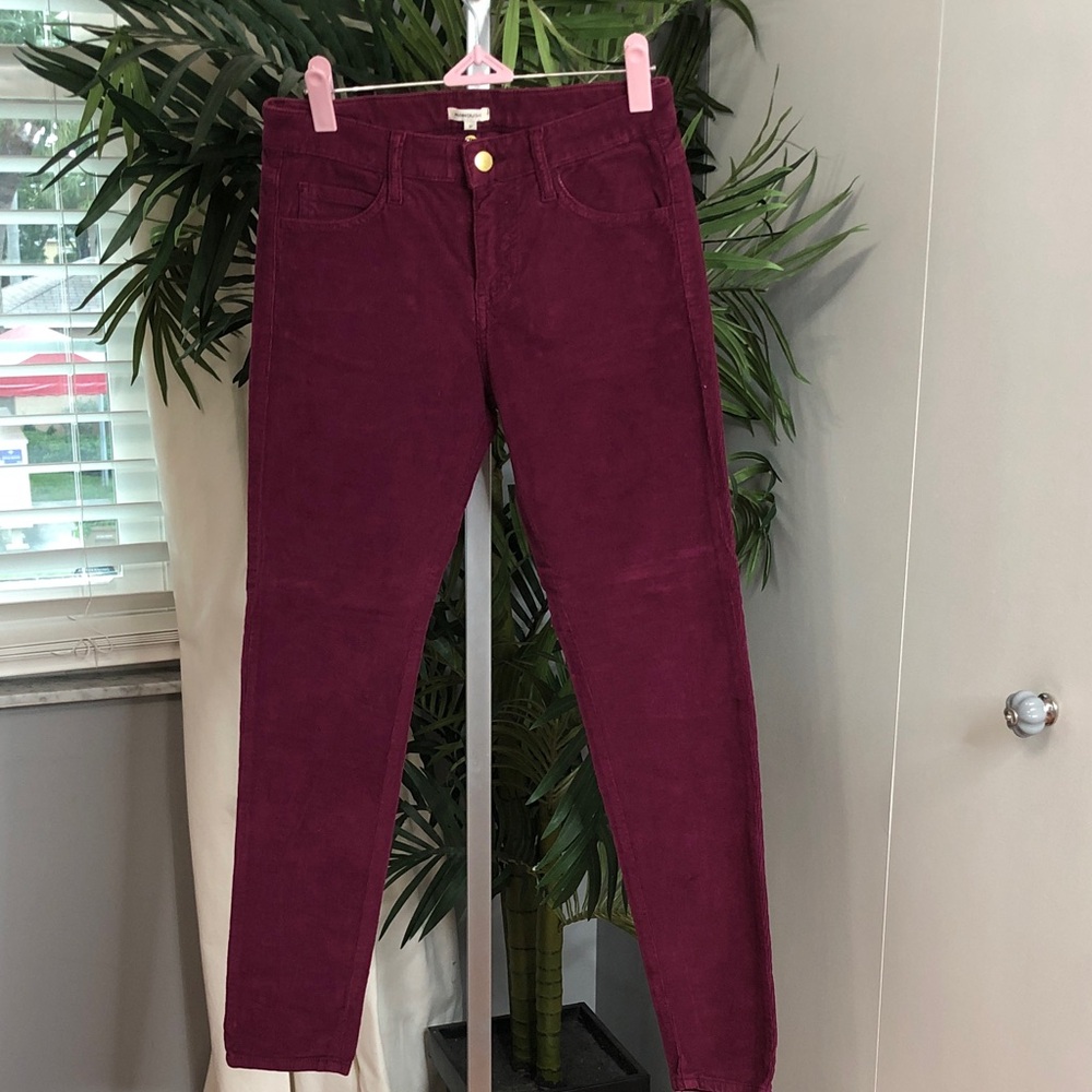 Manoush Burgundy Corduroy Pants